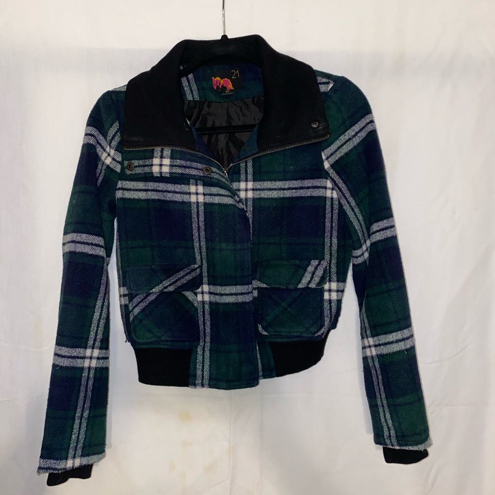 Zip-Up Flannel Fall Jacket